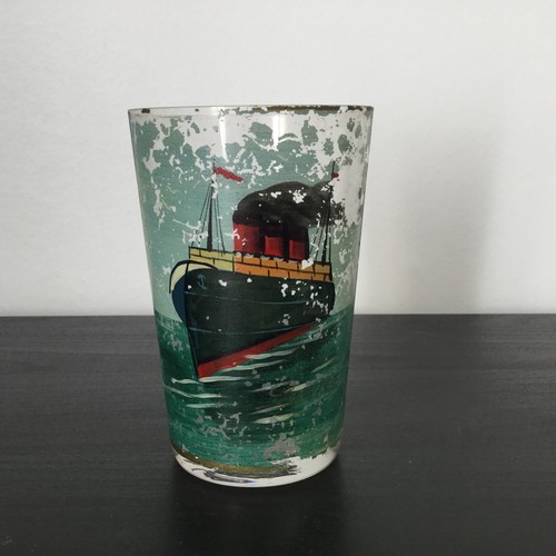 Verre ancien décor - ancien, de
