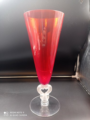 Ancien vase verre ou - ancien,