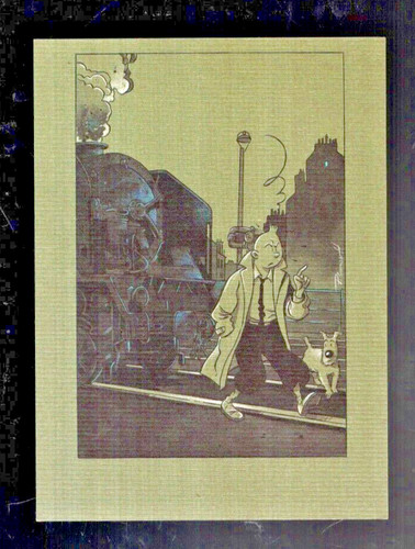 Tintin carte postale - tintin.,
