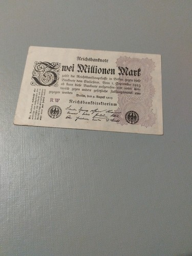 Billet allemagne 2 millionen - 2,