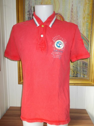 Polo épais rouge effet