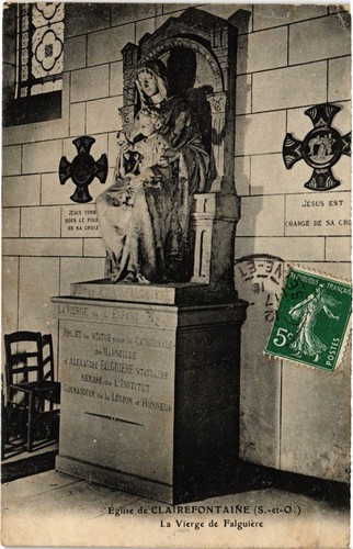 Cpa clairefontaine eglise - cpa,