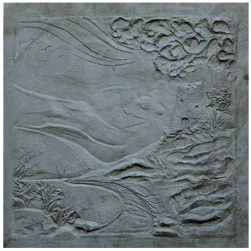 Plaque cheminée fonte - de, en
