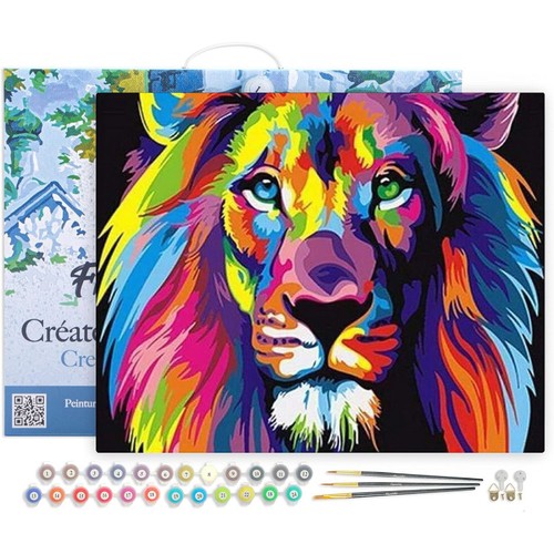 Peinture par numéro - -, lion