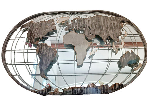 Miroir mural avec carte - , du