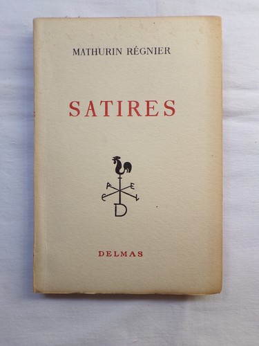 Satires mathurin régnier - satires,