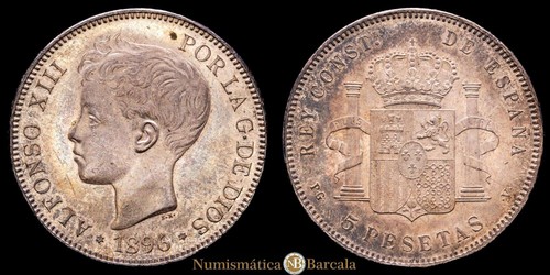 Alfonso xiii pesetas 24 79 - alfonso, 5