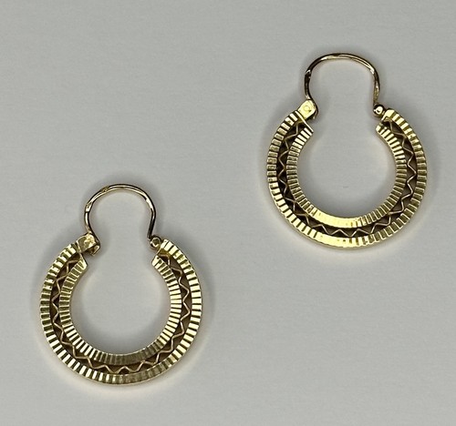 Créoles jaune 18 ct - jaune,