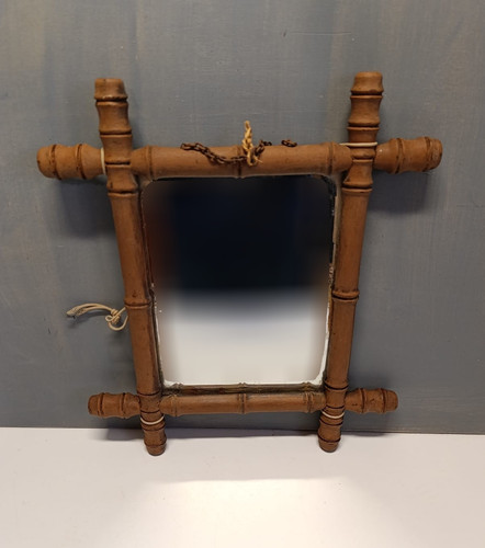 Miroir ancien bois style - miroir,