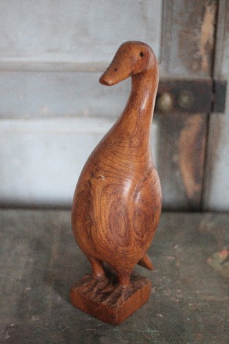 Canard bois sculpture - canard,