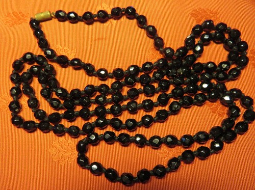 Collier long ancien perles - ,