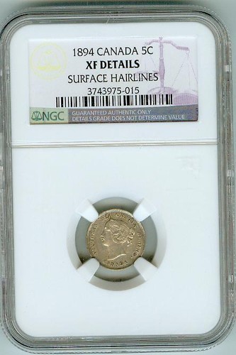 1894 canada cent ngc xf - 1894,