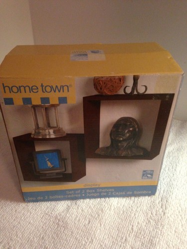 Home town shadow box shelves - home,