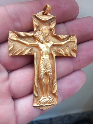 Pendentif crucifix art - pendentif, déco