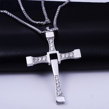  Collier pendentif croix crucifix de Fast and Furious Vin Diesel 52 cm 