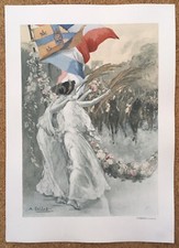 Gravure Menu Reine Wilhelmine