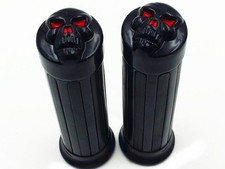 1 "Noir SKULL Guidon Grip Pour