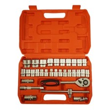 COFFRET DE DOUILLES 1/2 AVEC CLIQUET DE 10 à 32 mm