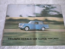 brochure voiture Triumph Herald 1200 1963 édition super française