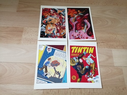 Lot cartes postales tintin - lot, 4