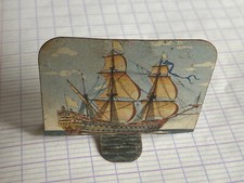 PLAQUE METAL LES BATEAUX HUILOR LE SOLEIL ROYAL ANCIEN