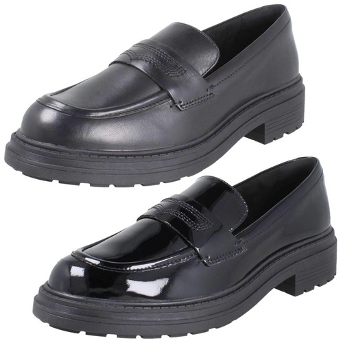 Ballerines cuir enfiler - en,