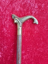 Beau Vieux Canne De Marche En