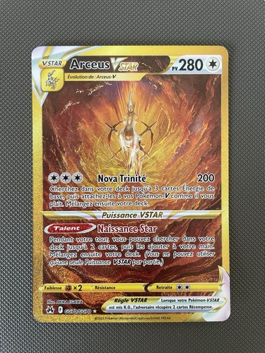 Carte pokémon arceus vstar - carte,