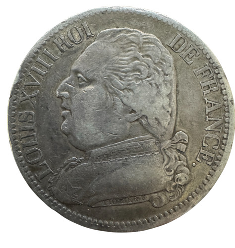 Louis xviii francs 1814 - louis,