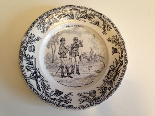 Ancienne assiette parlante - assiette,