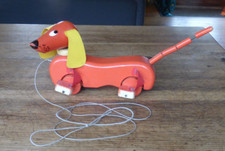 ancien jouet en bois à tirer