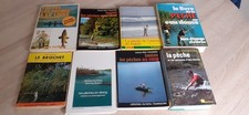 lot de 8 livres pêche - coup lancer mouche toc divers pêcheur poissons