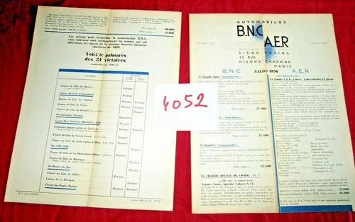 4052 automobile n - b.n.c,