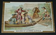 CHROMO 1900-1914 CHICOREE EXTRA A L'ECOLIERE MOLIERE ET LE FRERE QUETEUR