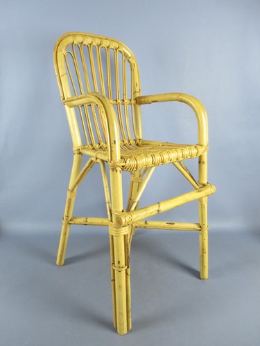 Chaise haute bambou en - haute,
