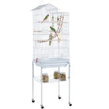 Cage oiseaux sur roulettes - cage,