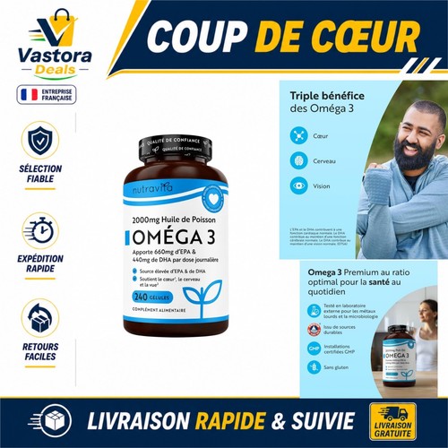 Gélules vides nutravita omega - gélules,