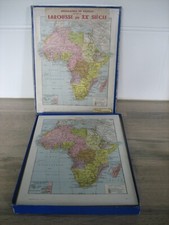 Ancien Puzzle Géographie artistique en bois Afrique Larousse n° 33