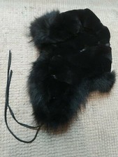 Chapka Fourrure noire Renard