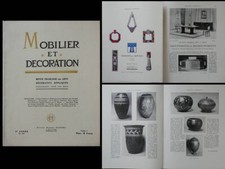 MOBILIER ET DECORATION N°6 1926 PIERRE CHAREAU, RENE PROU, LINOSSIER, SANDOZ