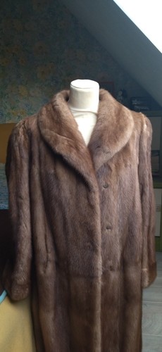 Manteau vison véritable - de,