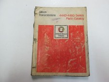1976 Detroit Diesel Allison Transmissions 4440-4460 Séries Parties Catalogue