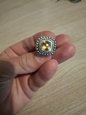 Bague Argent Et Citrine 13,3 Grammes Taille 55