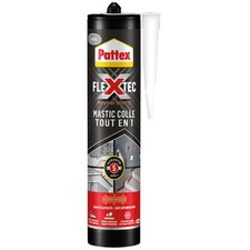 PATTEX - Pattex mastic colle flextec gris cartouche 389g