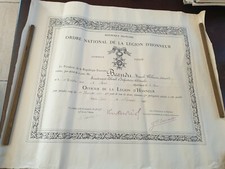 DIPLOME ORDRE NATIONAL DE LA