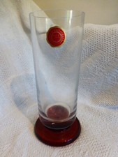 ANCIEN VASE PIED LOURD COULEUR