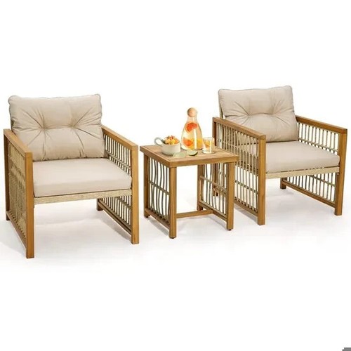 Salon jardin rotin jaune - salon,