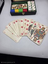 Ancien Coffret de Jeux Vintage - Tarot Officiel GRIMAUD (FFT), Dés Et Jetons