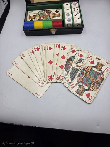 Ancien coffret jeux vintage - ancien,