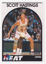 1989-90 NBA Hoops #176 Scott Hasting / Miami Heat
